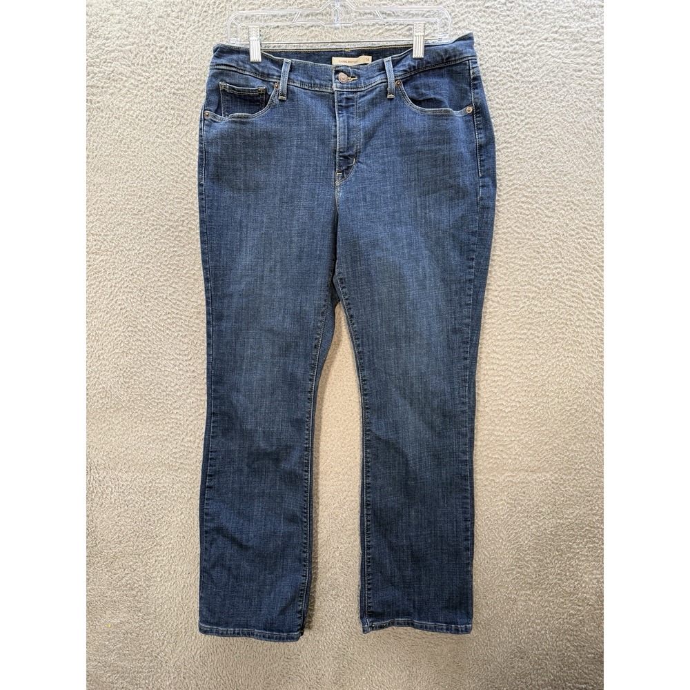 Levis Jeans Womens 14 Medium Blue Denim Classic Bootcut Stretch Western Workwear